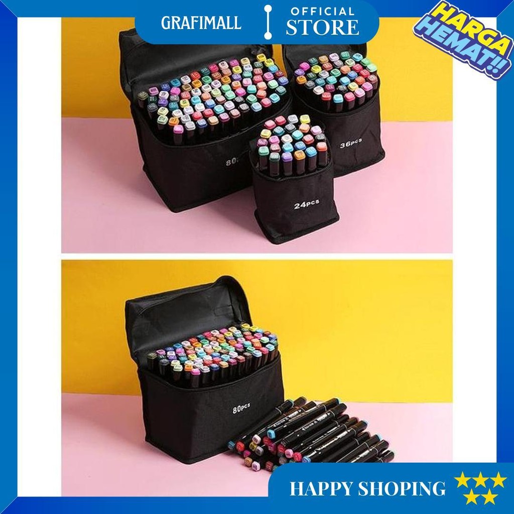 

Wd Touchfive 24/36/48/60/80 Warna Sketsa Spidol Umum General Marker Set Animation Markers / Twin Market Set Spidol D Sale