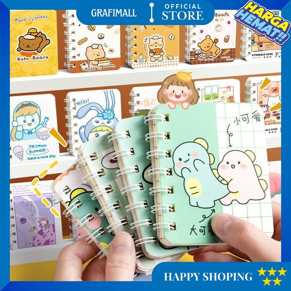 

Paus Biru - Notebook Mini A7 Buku Tulis Sekolah Book Catatan Kecil 50 / 80 Lembar Kartun Stationery Alat Tulis Perlengkapan Sekolah D Promo Puncak