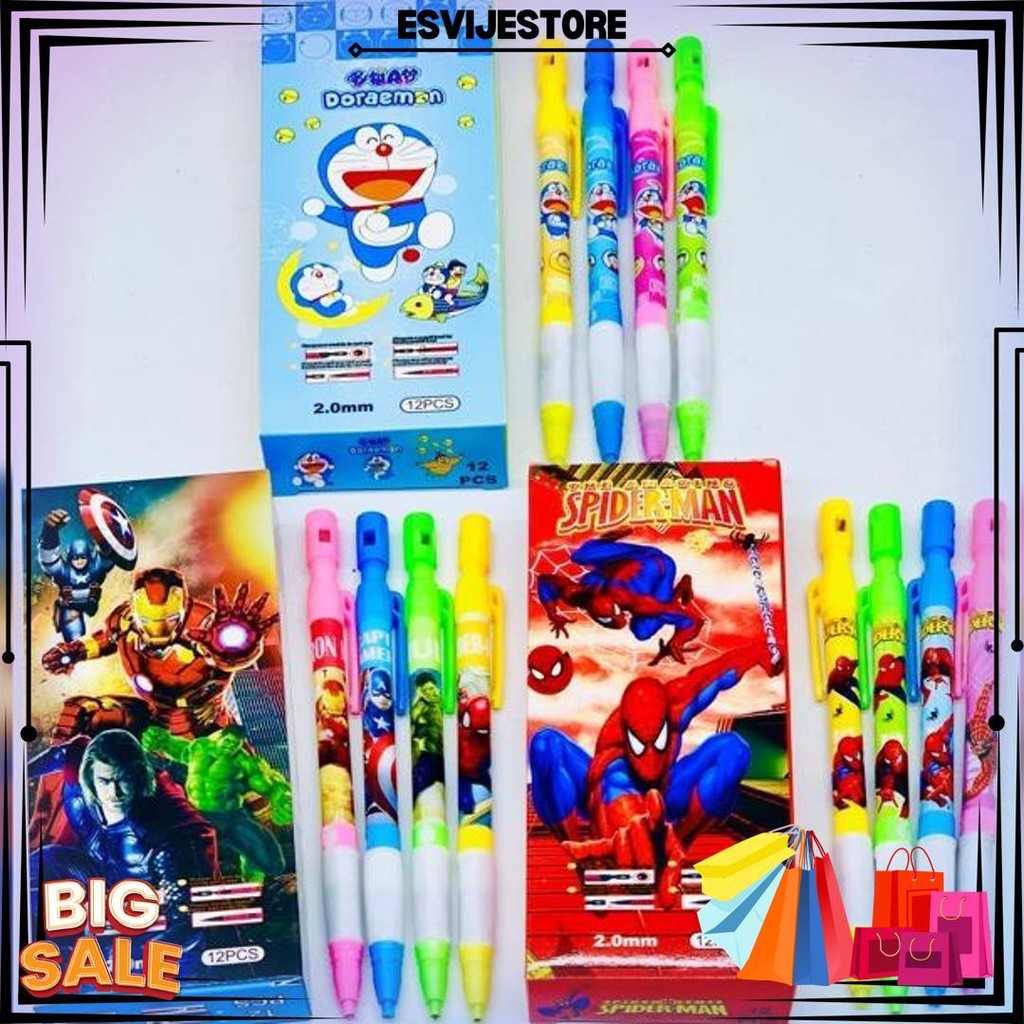 

(1Pcs) Pensil Mekanik Besar Pensil Karakter 2B 2.0 Mm D Promo 4.4