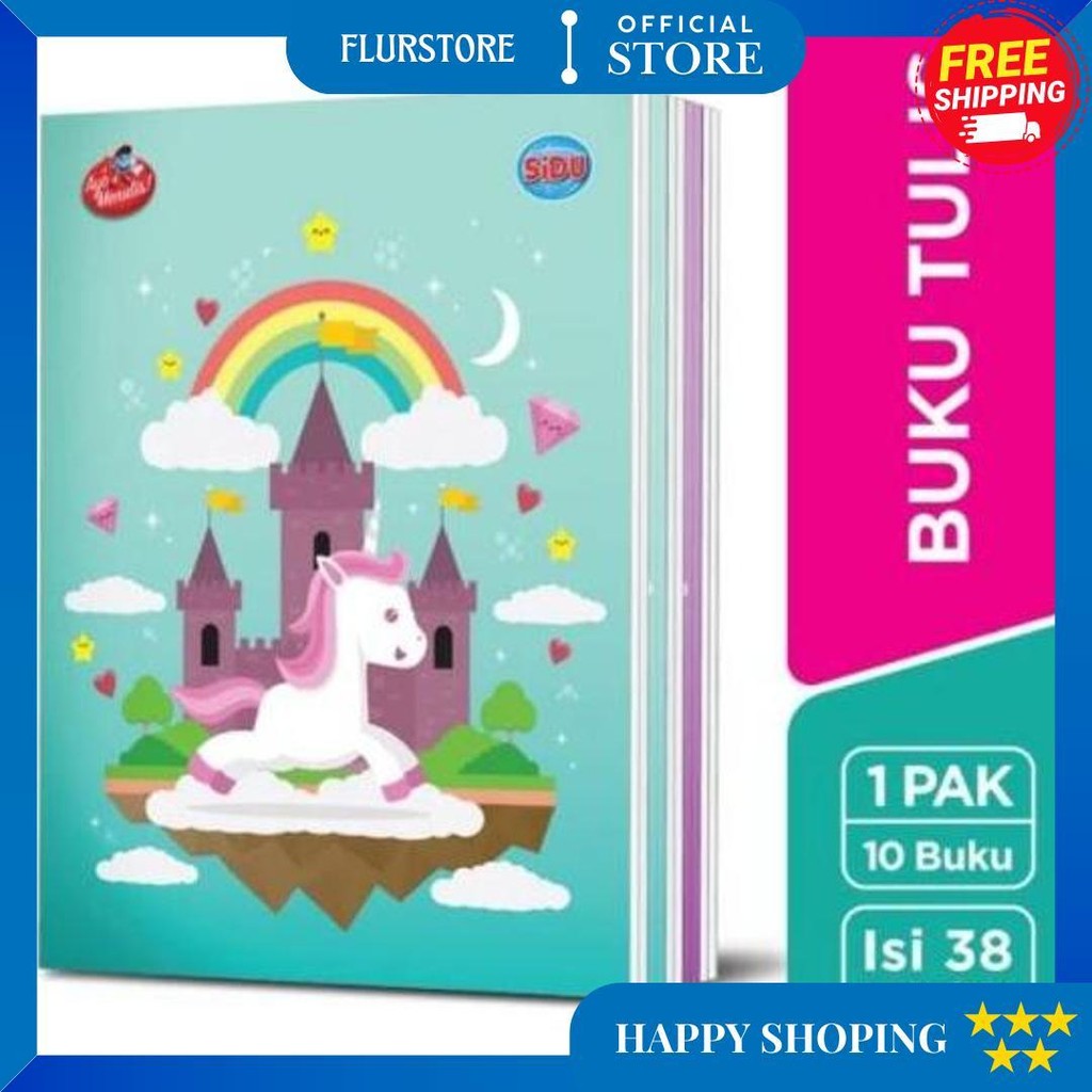 

(10Pc) Buku Tulis Sidu 38 Lbr / Buku Sekolah Anak Sinar Dunia D Sale