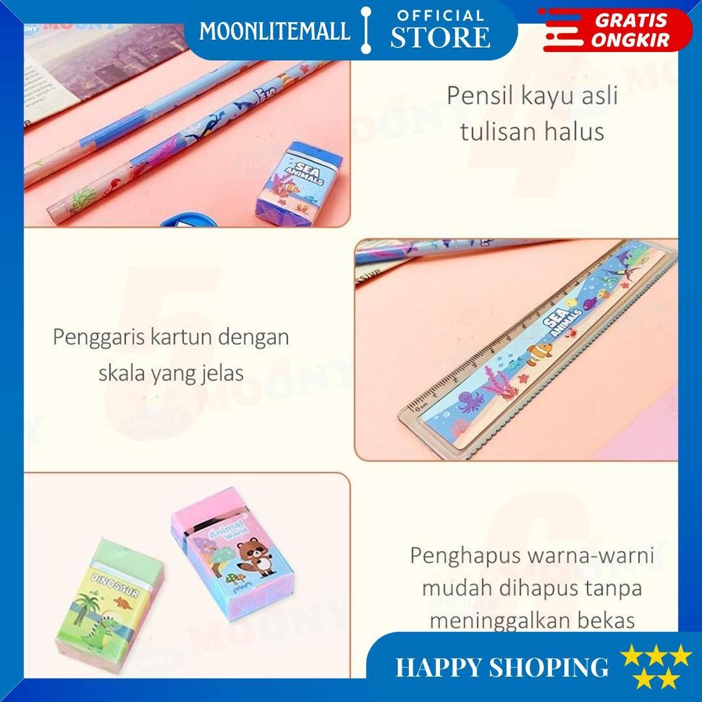 

Moony Sekolah Kotak Pensil Alat Tulis Lengkap Stationery Untuk Hadiah Anak Kotak Pensil Anak Set D Termurah