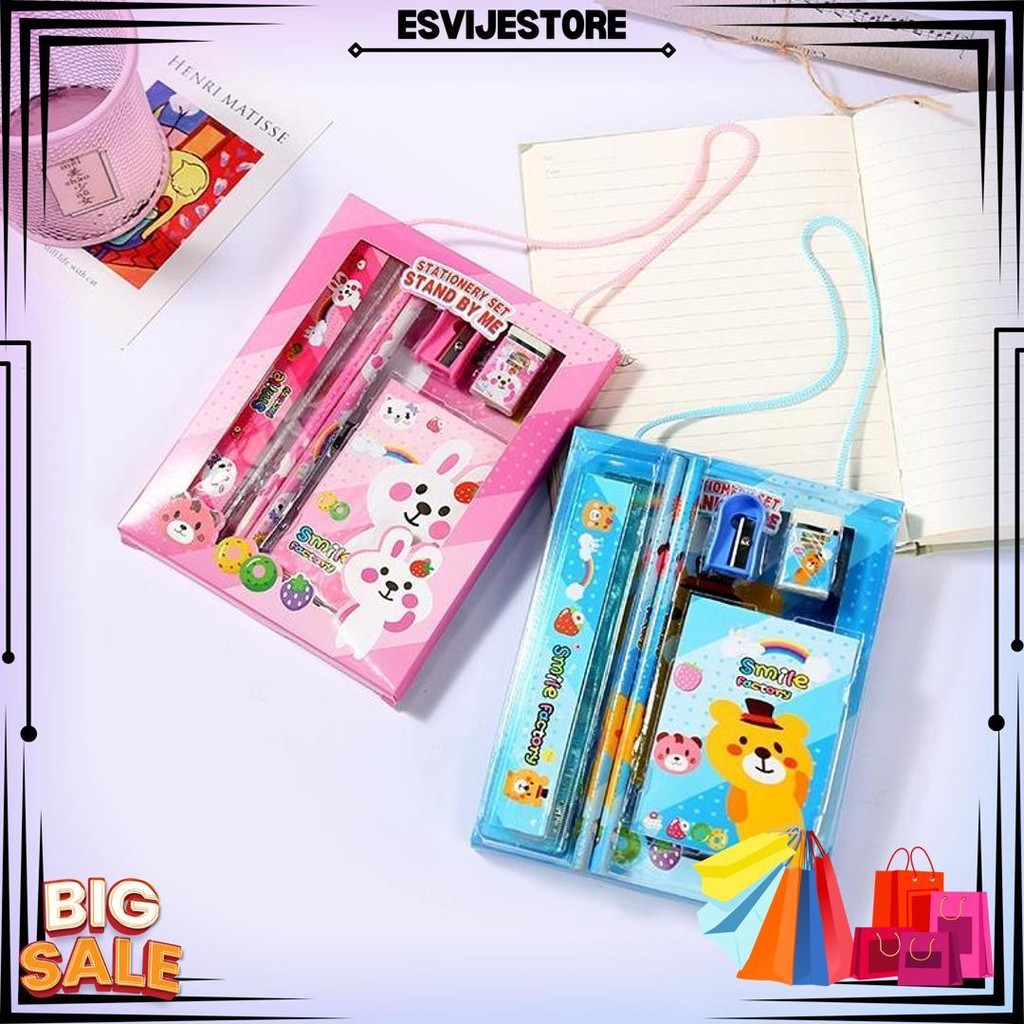 

Mmm Alat Tulis Set 6 In 1 Stationery Set Karakter Lucu Pensil Rautan Penghapus Penggaris Set 6Pcs Perlengkapan Alat Tulis Sekolah Anak-Anak Tk D Best Seller
