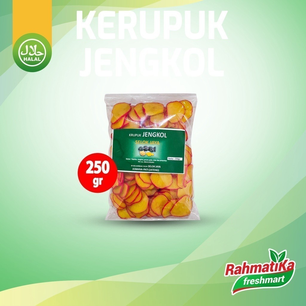 

Krupuk Jengkol / Kerupuk Jengkol Cap Selok Jaya 250 gram (Mentah)