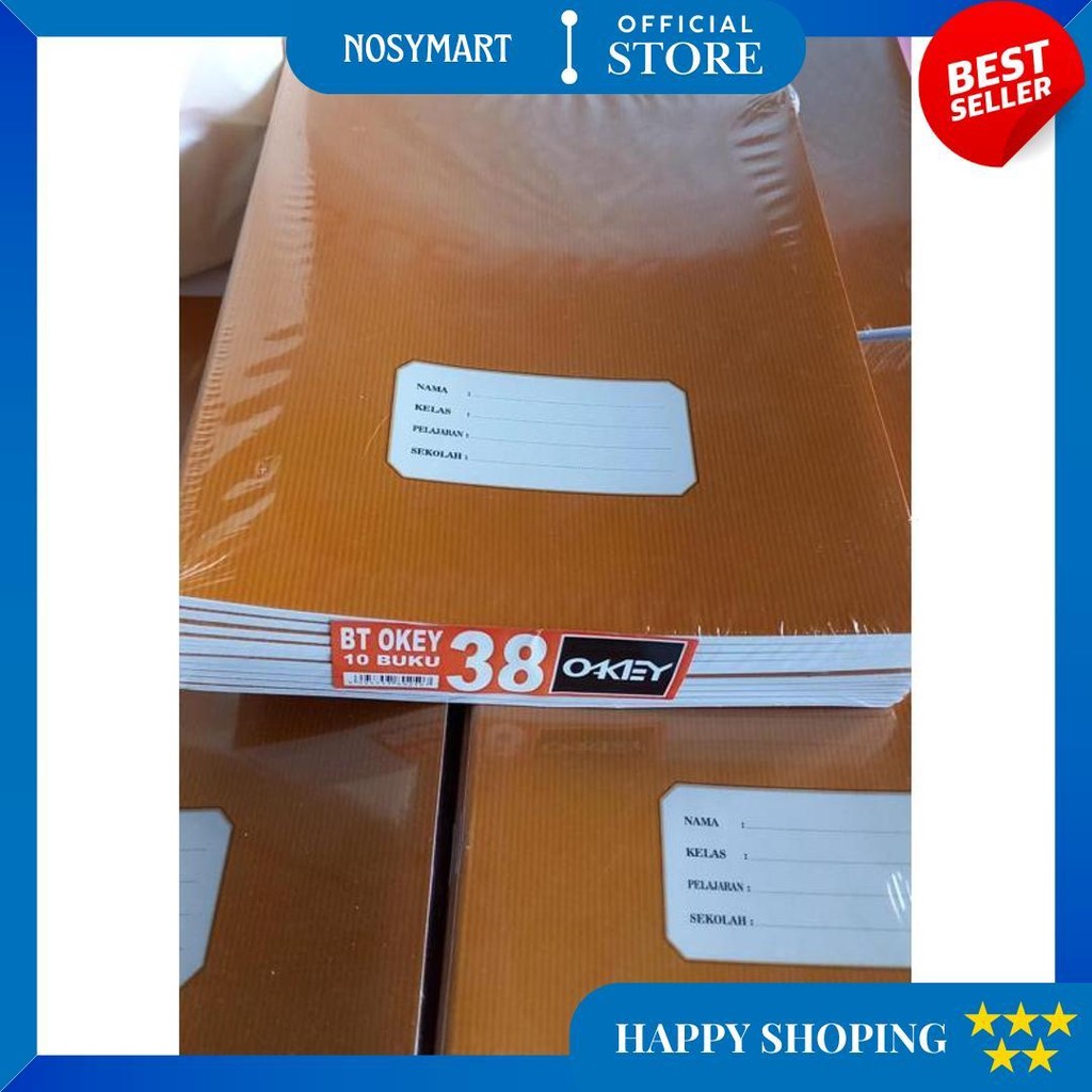 

Buku Tulis Okey 38 - Cover Polos (10Buku/Pack) D Best Seller