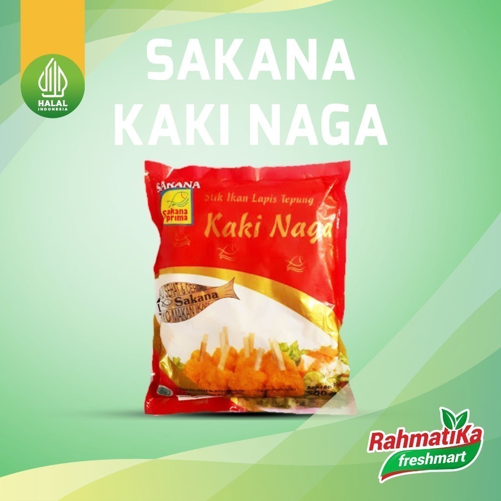 

Sakana Kaki Naga / Stik Ikan Lapis Tepung 500 gram (Frozen Food)