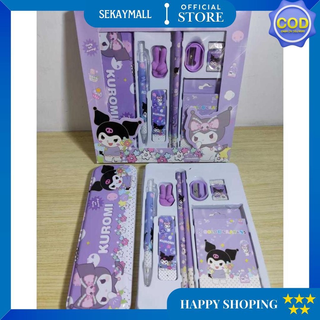 

Gybr Alat Tulis Anak Sekolah Study Set Sanrio 9 In 1 Kuromi My Melody Cinnamorol D Best Seller