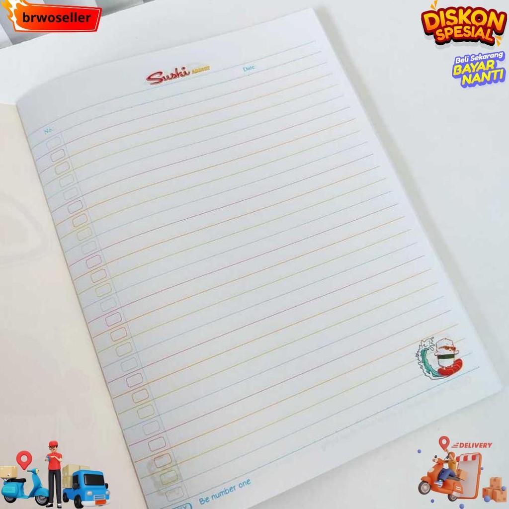 

Buku Tulis Kiky 38L/10 Buku ( Berwarna & Bermotif ) D Promo 4.4