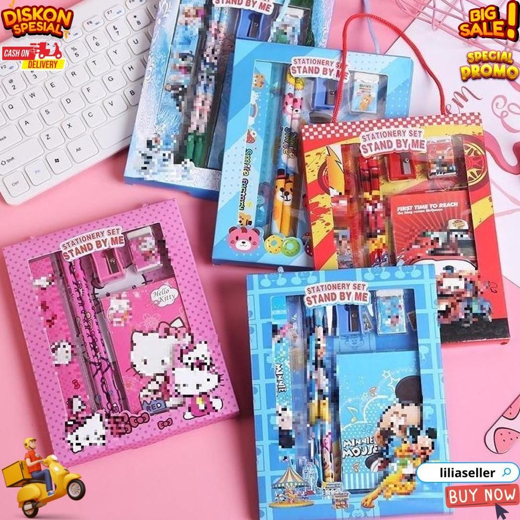 

Jabis Alat Tulis Set 6In1 Stationery Set Lucu Karakter Set Perlengkapan Alat Tulis Sekolah Anak-Anak Tk Murah D Best Seller
