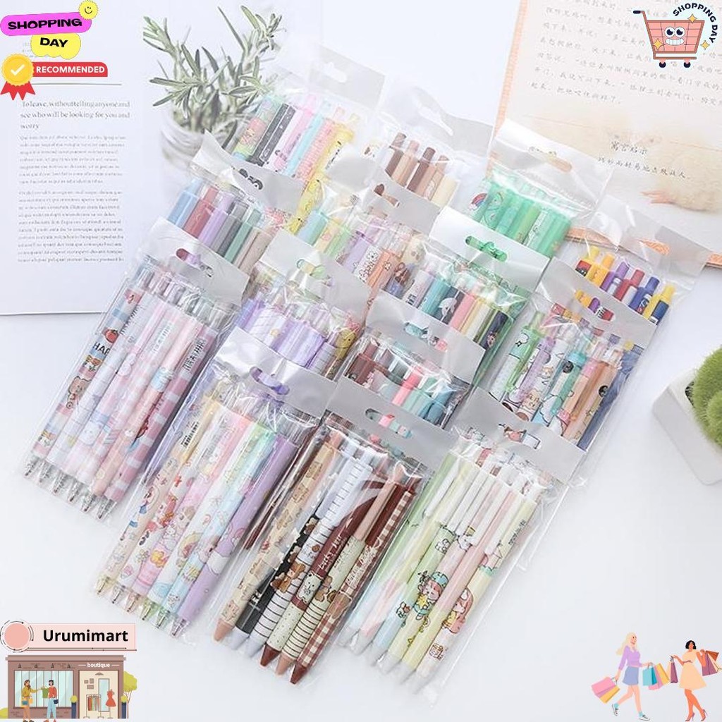 

Murmure.Id | 6Pcs Pulpen Gel Mekanik 0.5Mm / Ballpoint Mekanik Pulpen Set Isi 6 Pcs D Terlaris