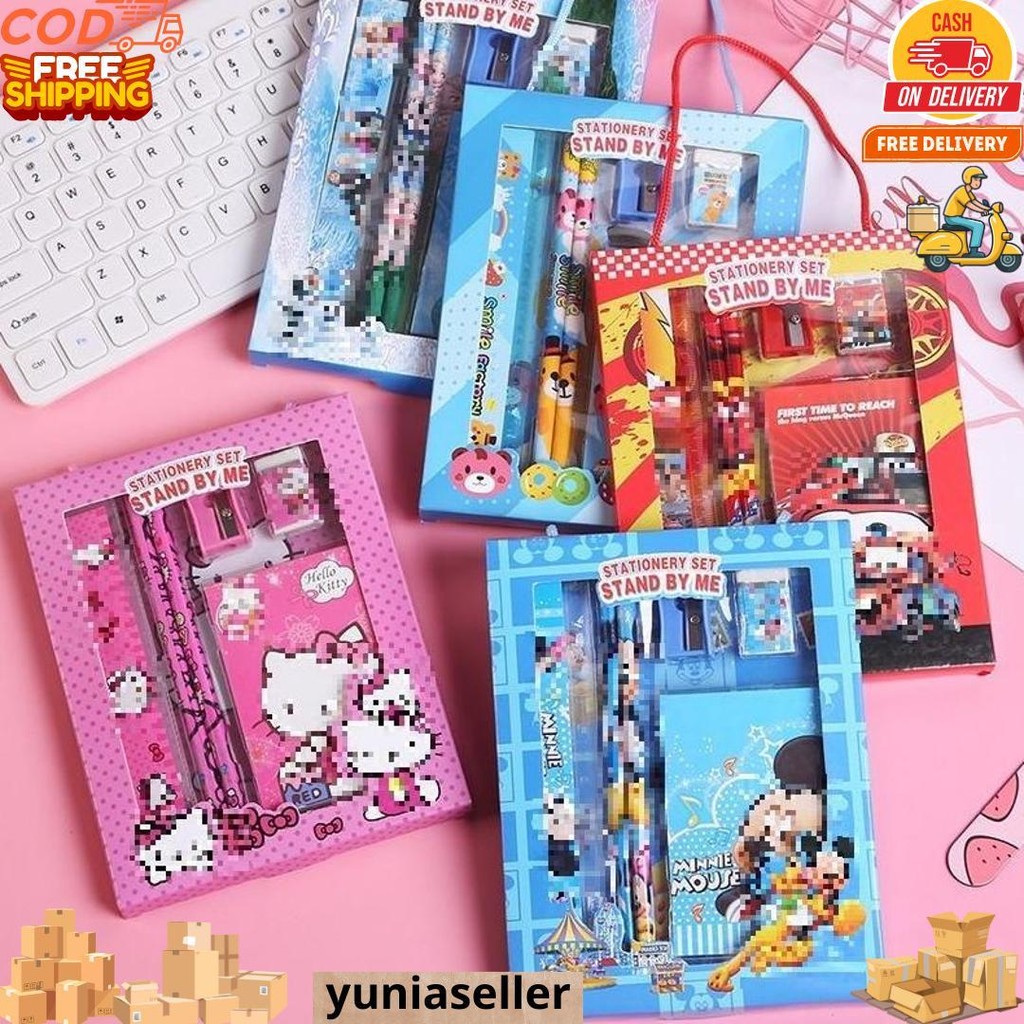 

Phg - Alat Tulis Set 6In1 Stationery Set Lucu Karakter Set Perlengkapan Alat Tulis Sekolah Anak-Anak Tk Murah T D Promo 4.4