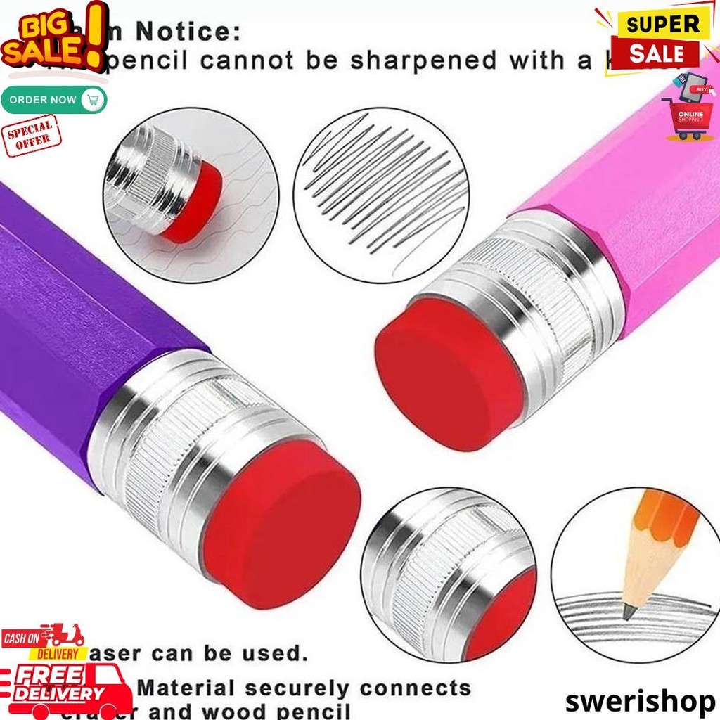 

Pensil Jumbo Besar 33 Cm Pensil Jumbo Hiasan Pensil Kayu Besar Pensil Mainan Pensil Tebal Berwarna Pensil Penyangga D Promo 4.4