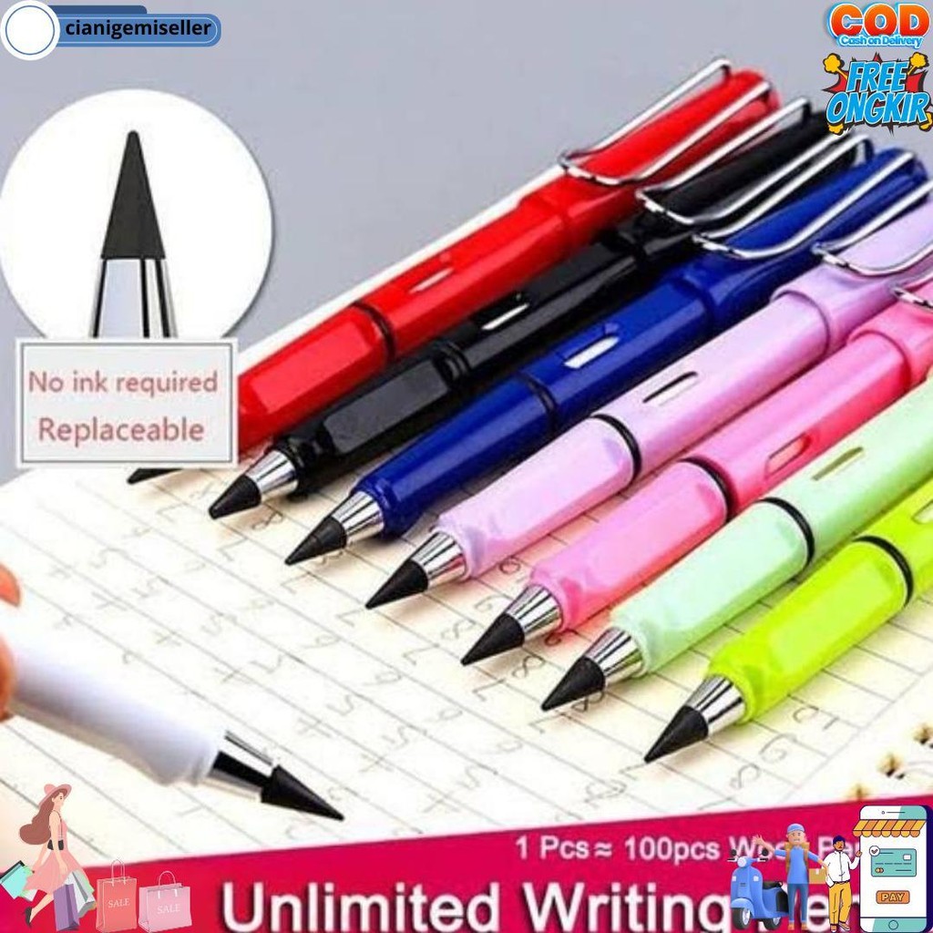 

Yokoso S115 Pensil Eternal + Penghapus Premium Abadi Unlimited Pencil Sketsa Warna D Sale