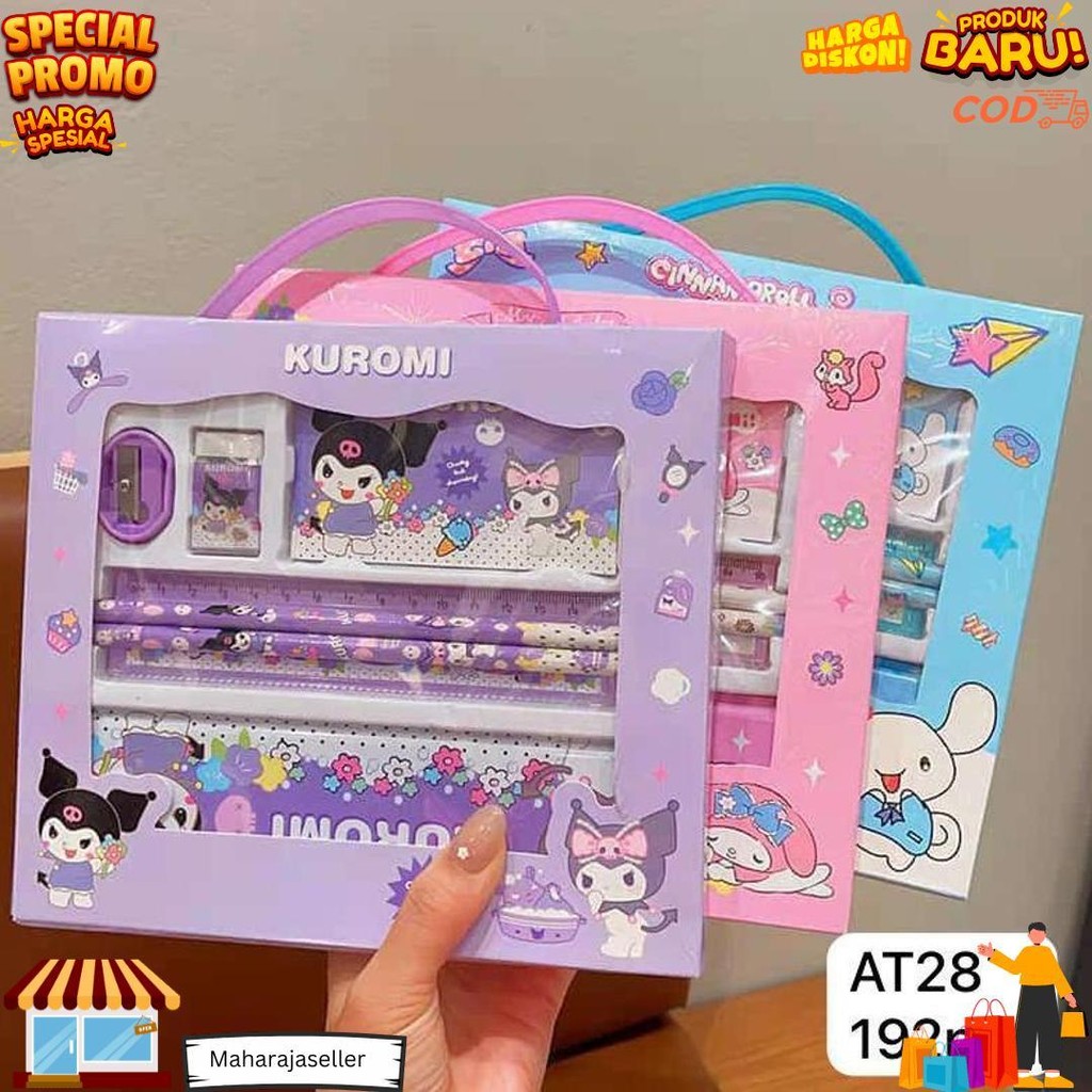 

Termurah Alat Tulis Set 6 In 1 Dan 7 In 1 Karakter Kuromi Murah Lucu / Kotak Pensil Anak Set Stationery Untuk Hadiah Anak Sekolah Sanrio D Terlaris