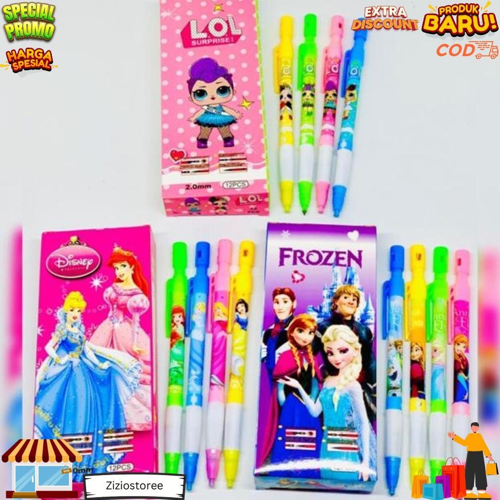 

(1Pcs) Pensil Mekanik Besar Pensil Karakter 2B 2.0 Mm D Best Seller