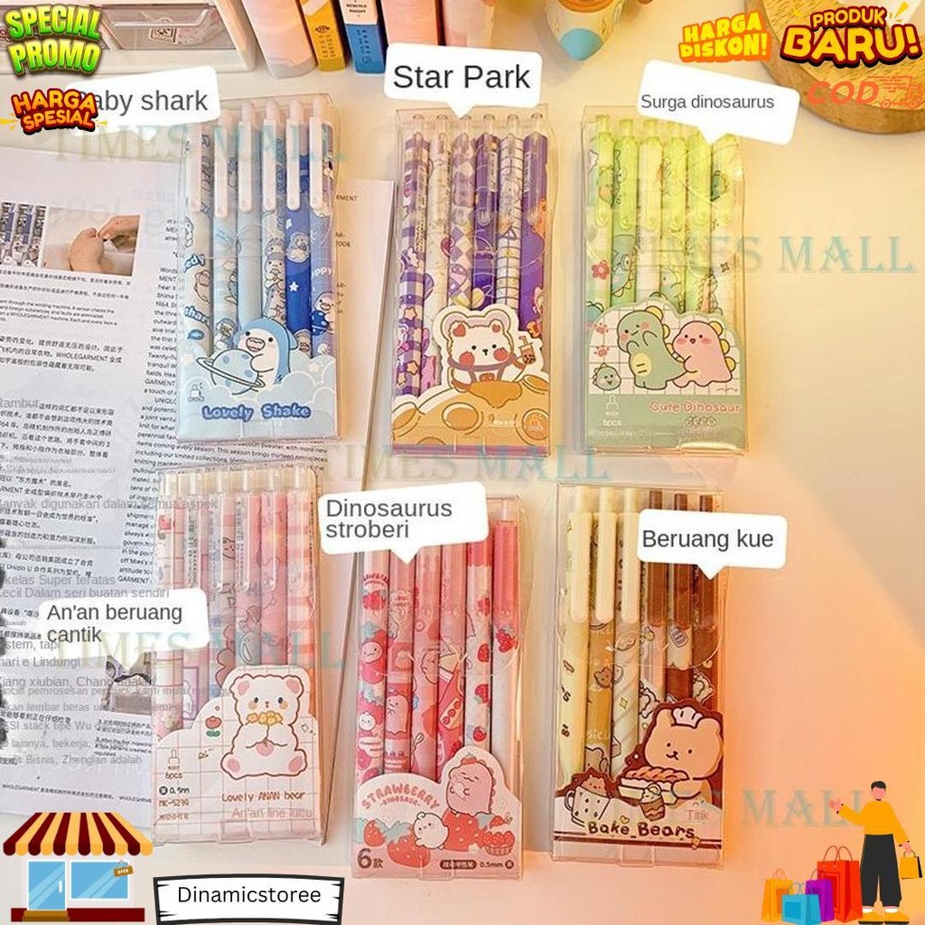 

Set 6 Pcs Pulpen Gel Mekanik Motif Karakter /Ballpoint Mekanik Pulpen Set Isi 6 Pcs/Pulpen Gel Mekanik Lucu Karakter/Set Kartun Lucu Gel Pen 6/Lucu Motif Karaktertekan Gel Pena D Promo Puncak