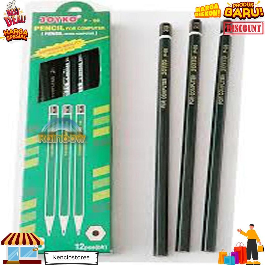 

Pensil 2B Joyko P-88 Hijau (12Pcs) / Pensil Komputer / Pensil Un / Pensil Ujian / Pensil Murah D Cod