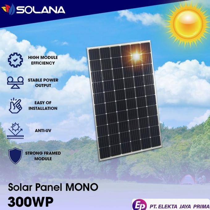 Grosir Ejp Solana Solar Panel Mono 300Wp Pv Modul Solar Cell 300 Wp Mono