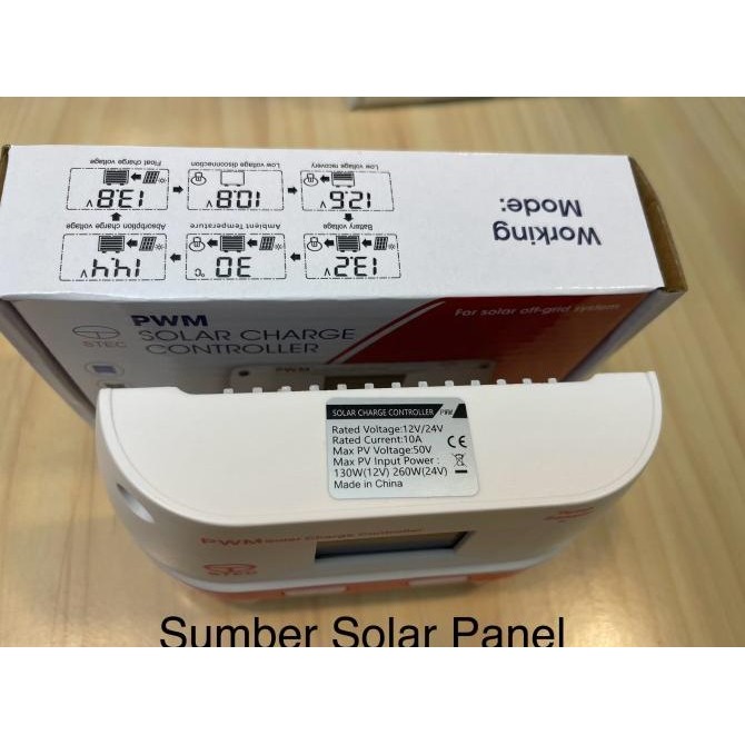 Murah Solar Charge Controller 10A Scc 10A Scc Stec 10 A 12/24V