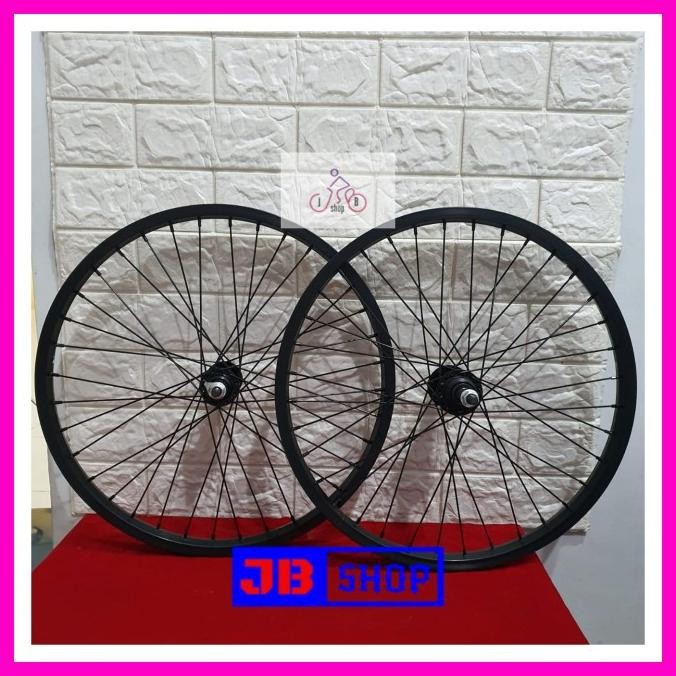 ready  VELG RIM SEPEDA 20 ALLOY WHEELS SET WHEELSET SIAP PAKAI SEPEDA LIPAT BMX MINION MINI DLL Outd