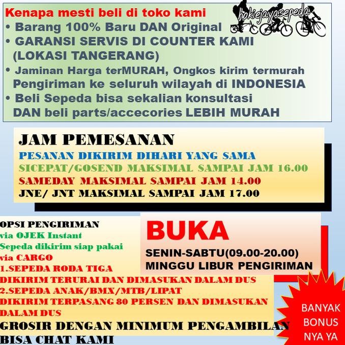 ready  Sepeda BMX 20 MORISON GO BMX murah