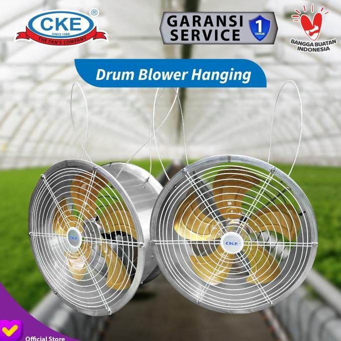 Murah Hanging Drum Fan 20" Blower Tabung Gantung 20 Inch Stainless Steel 304 / 201 Non COD