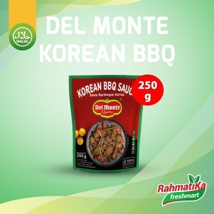 

Del Monte Korean BBQ Sauce / Saus Barbeque Korea 250 gr (Pouch)