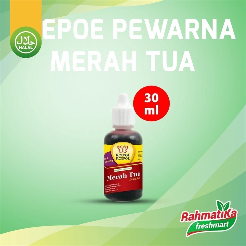 

Koepoe Koepoe Pewarna Makanan Merah Tua / Dark Red 30 ml