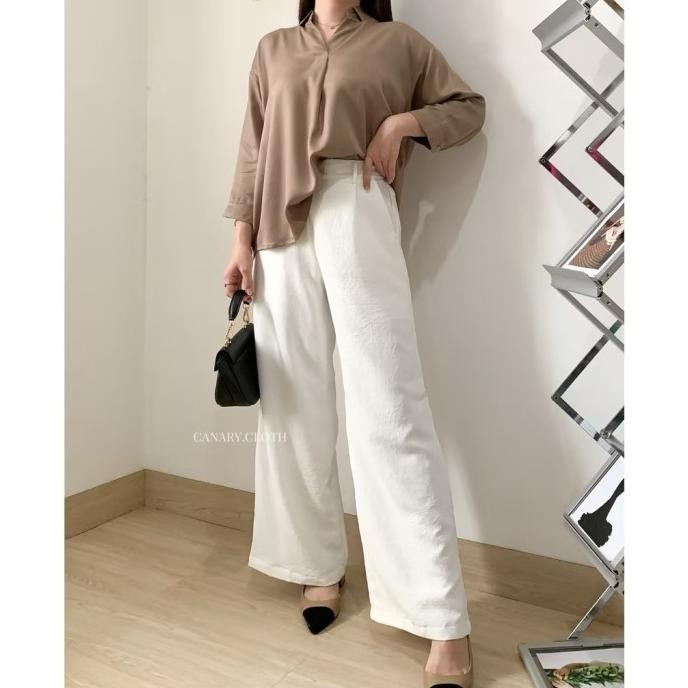 Sale [ Canary ] Shelle Blouse / Blouse Wanita / Baju Wanita