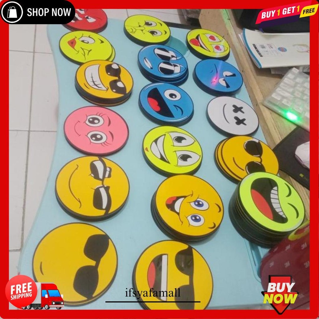 Wiper Mobil Emoji Wiper Emotico Wiper Jumbo 18Cm Wiper Mobil Emoji Jumbo Bisa Cod