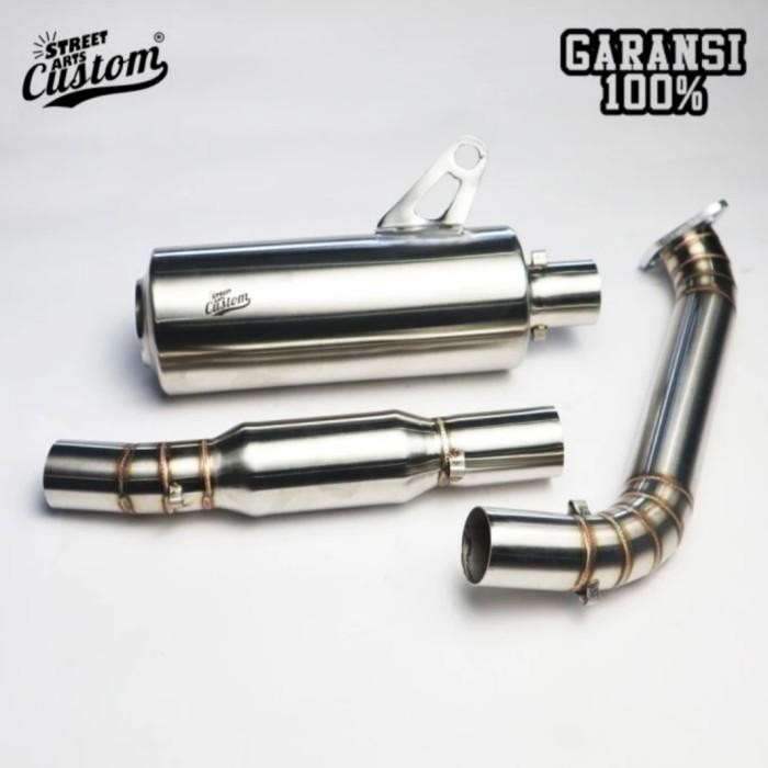 KNALPOT XSR-155 UNDERBELLY FULL SYSTEM WITH DB KILLER Import Premium