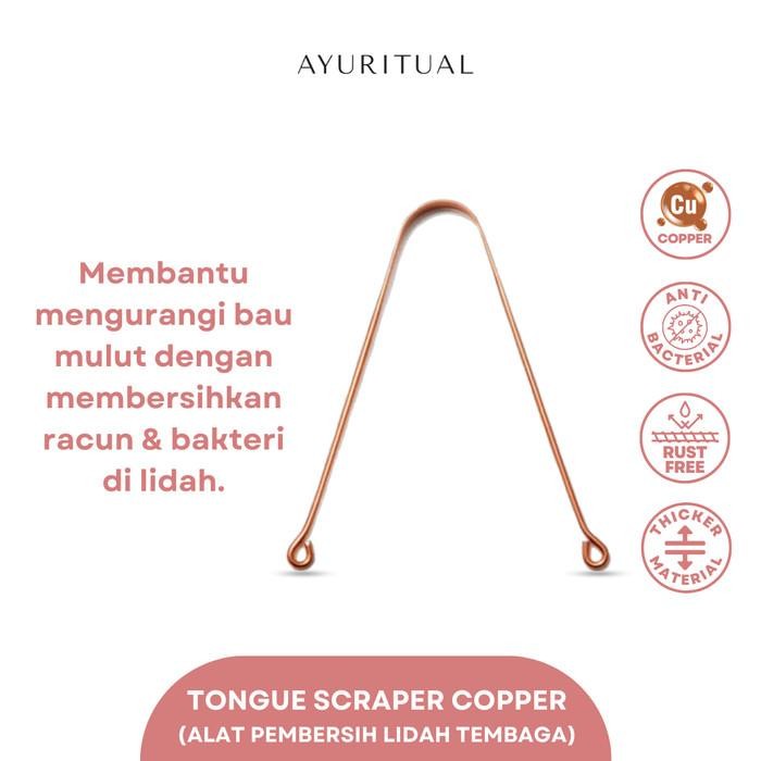 Alat Pembersih Lidah (Tongue Scraper/Tongue Cleaner) Tembaga (Copper)
