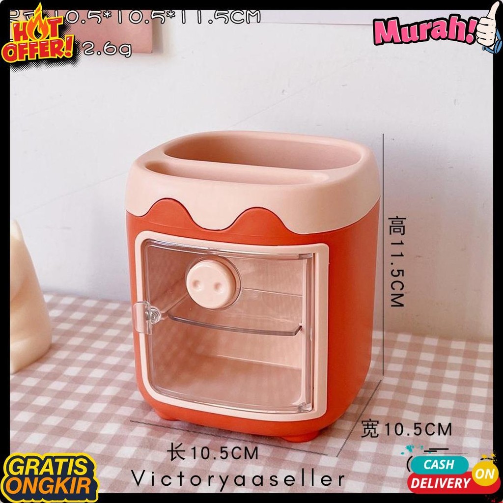 

Modis Multifungsi 2-Tier Laci Kotak Penyimpanan/Multifungsi Lucu Tempat Pena/Kantor Desktop Penyimpanan Pena Case St145 Flash Sale! Diskon Hingga 70%