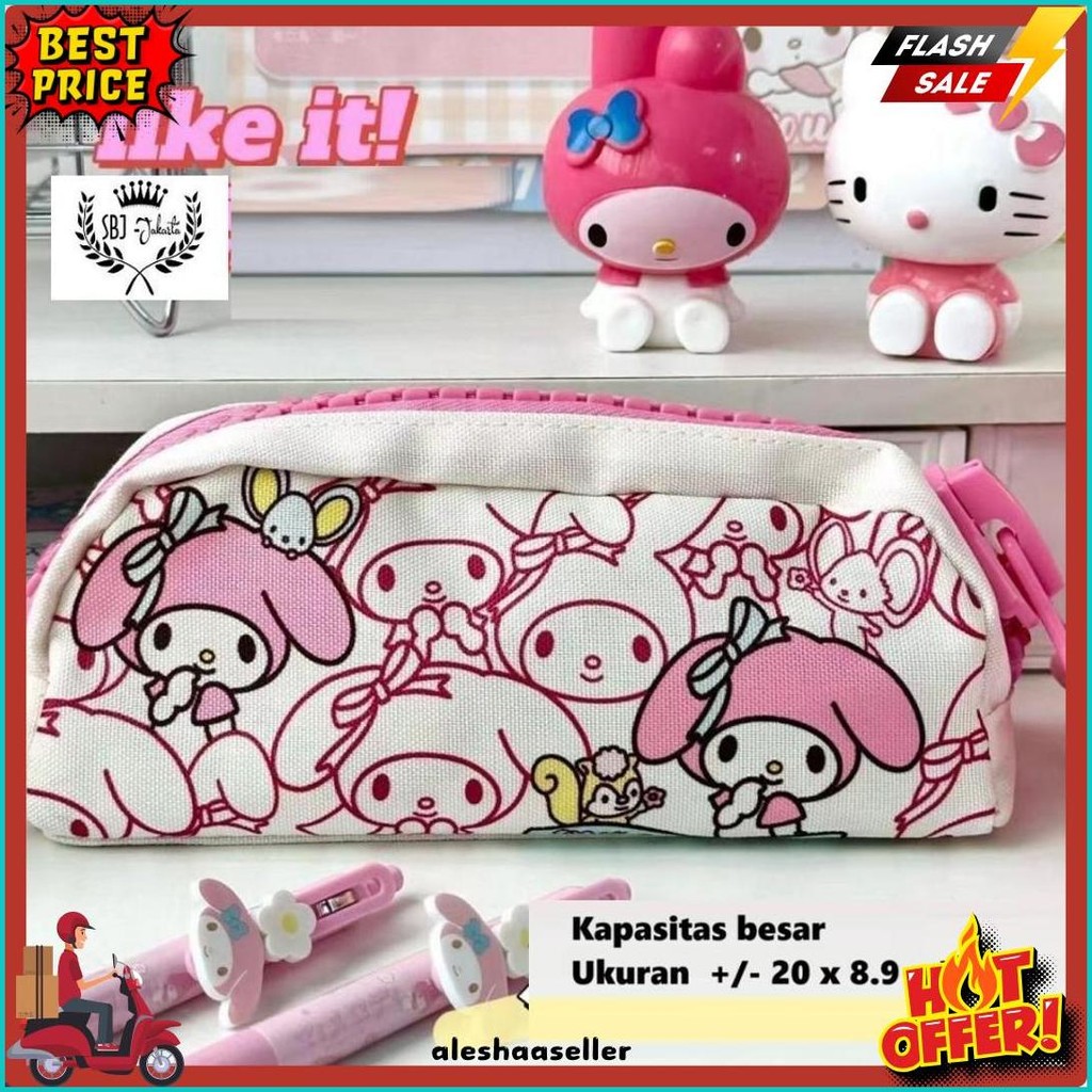 

Tempat Pensil Kotak Pensil Softcase Kanvas Toy Story Sanrio My Melody Pochacco Resleting Besar Diskon Setengah Harga