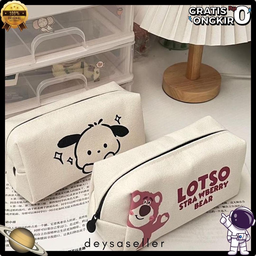 

Ins Pacha Anjing Tas Pensil Cute Strawberry Bear Tas Pensil Jaring Merah Kapasitas Besar Siswa Sekolah Dasar Smp Peralatan Penyimpanan Tas Terlaris! Produk Ini Banyak Dicari