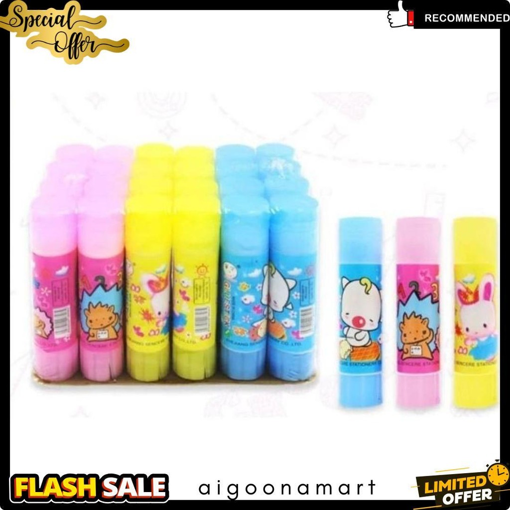 

(24Buah) Lem Stik 10Grm / Glu Stik Kertas Diskon Setengah Harga