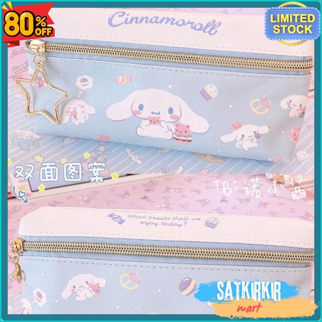 

Tempat Pensil Terbaru 2 Sisi / Kotak Pensil Sanrio Terbaru /Pencil Case Cinnamoroll Kueomi Melody 2 Sekat Terlengkap Dan Termurah