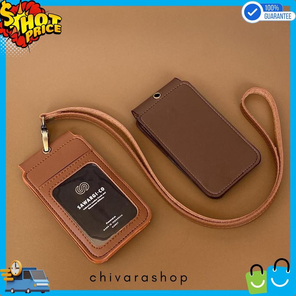 

Id Card Holder Kulit Magnet Flip 2 Sisi By Sawargico - Raski Diskon