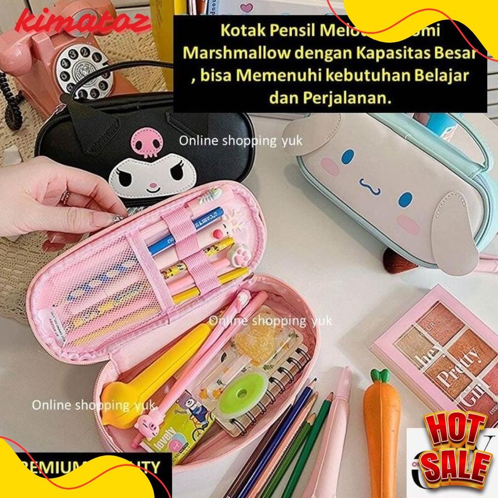 

Tempat Pensil Sanrio , Kotak Pensil Kuromi , Tas Kosmetik , Pouch , Motif Kuromi / Cinnamoroll / My Melody , Import Premium. Online Shopping Yuk. Kapasitas Besar. Bahan Kulit , Kuat & Sangat Cantik Exclusive. Diskon