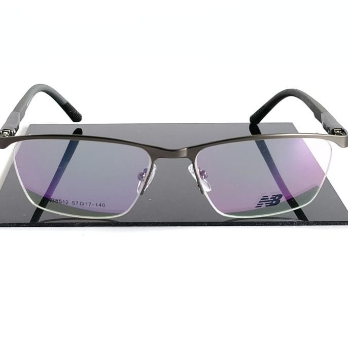 new  Frame Kacamata Sport Half frame NB Titanium Gunmetal
