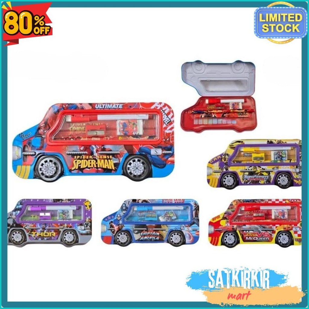 

Kotak Pensil Bahan Kaleng Model Truk Besar Pencil Case Tempat Pensil Terlaris! Produk Ini Banyak Dicari