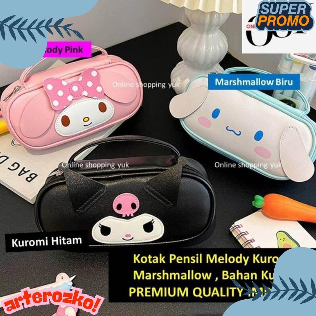 

Tempat Pensil Sanrio , Kotak Pensil Kuromi , Tas Kosmetik , Pouch , Motif Kuromi / Cinnamoroll / My Melody , Import Premium. Online Shopping Yuk. Kapasitas Besar. Bahan Kulit , Kuat & Sangat Cantik Exclusive. Diskon Setengah Harga