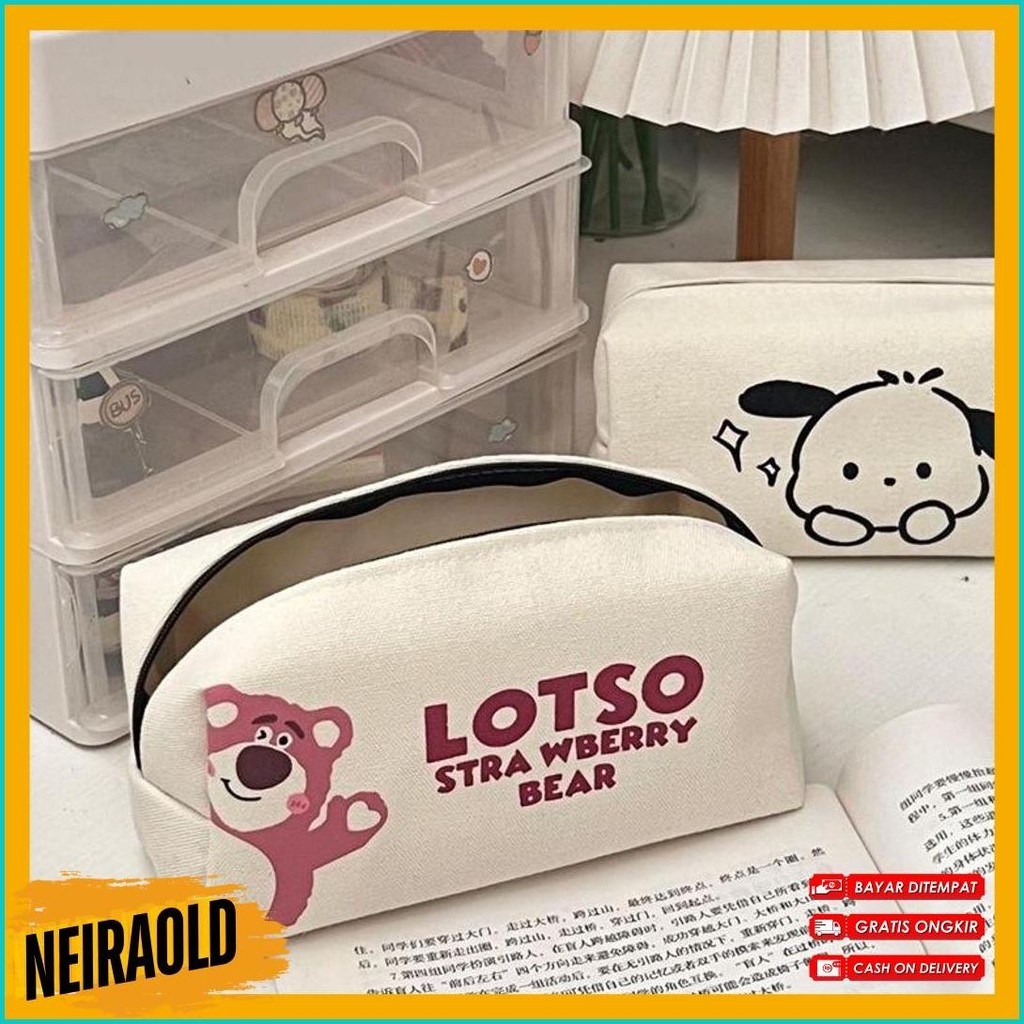 

Ins Pacha Anjing Tas Pensil Cute Strawberry Bear Tas Pensil Jaring Merah Kapasitas Besar Siswa Sekolah Dasar Smp Peralatan Penyimpanan Tas Terlaris! Produk Ini Banyak Dicari