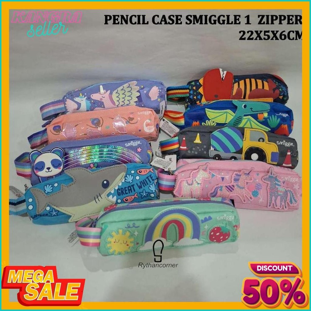 

Pencil Case Kotak Pensil Smiggle 1 Zipper Karakter Terlengkap Dan Termurah