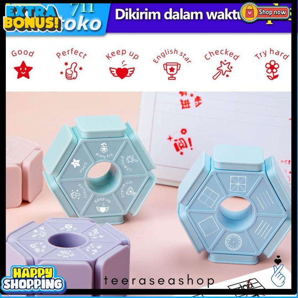 

Stempel Guru Penilaian Bahasa Inggris Teacher Stamp Rewards Sd Tk Anak 6 In 1 Diskon Setengah Harga