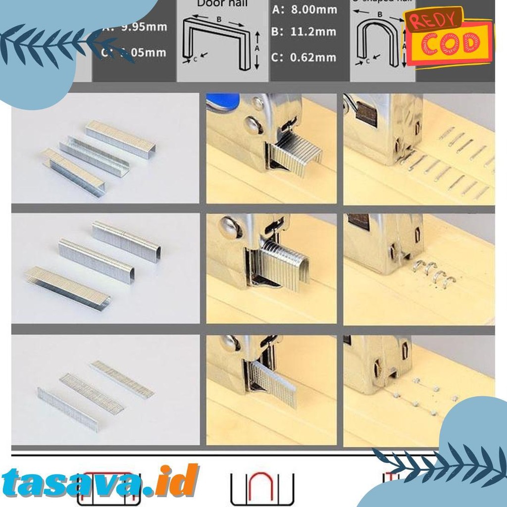 

Staples Gun Tacker Mollar 3 In 1 / Staple Jok Tembak Hekter 3 Way Dapat 3 Jenis Paku/3 In 1 Staples Gun Tacker Mollar Terlaris! Produk Ini Banyak Dicari