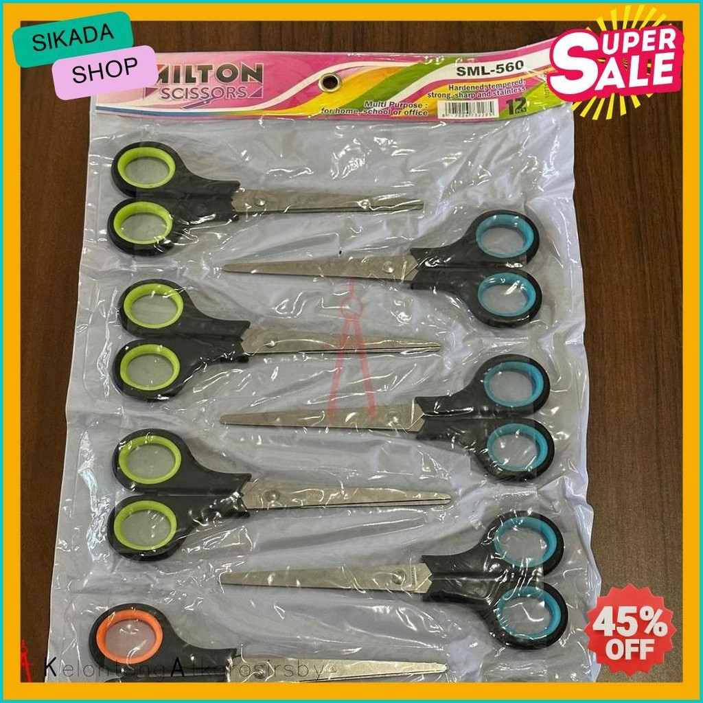 

Gunting (12Pcs) Renteng Milton Sml 560 Diskon