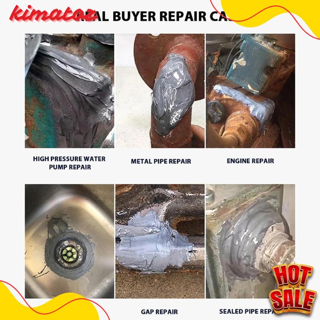 

100G Untuk Reparasi Mobil / Rumah (Lem Besi Kayu Kaca Plastik Karet Metal)Lem Perekat Super Pasta Perbaikan Metal Casting Glue Terlaris! Produk Ini Banyak Dicari