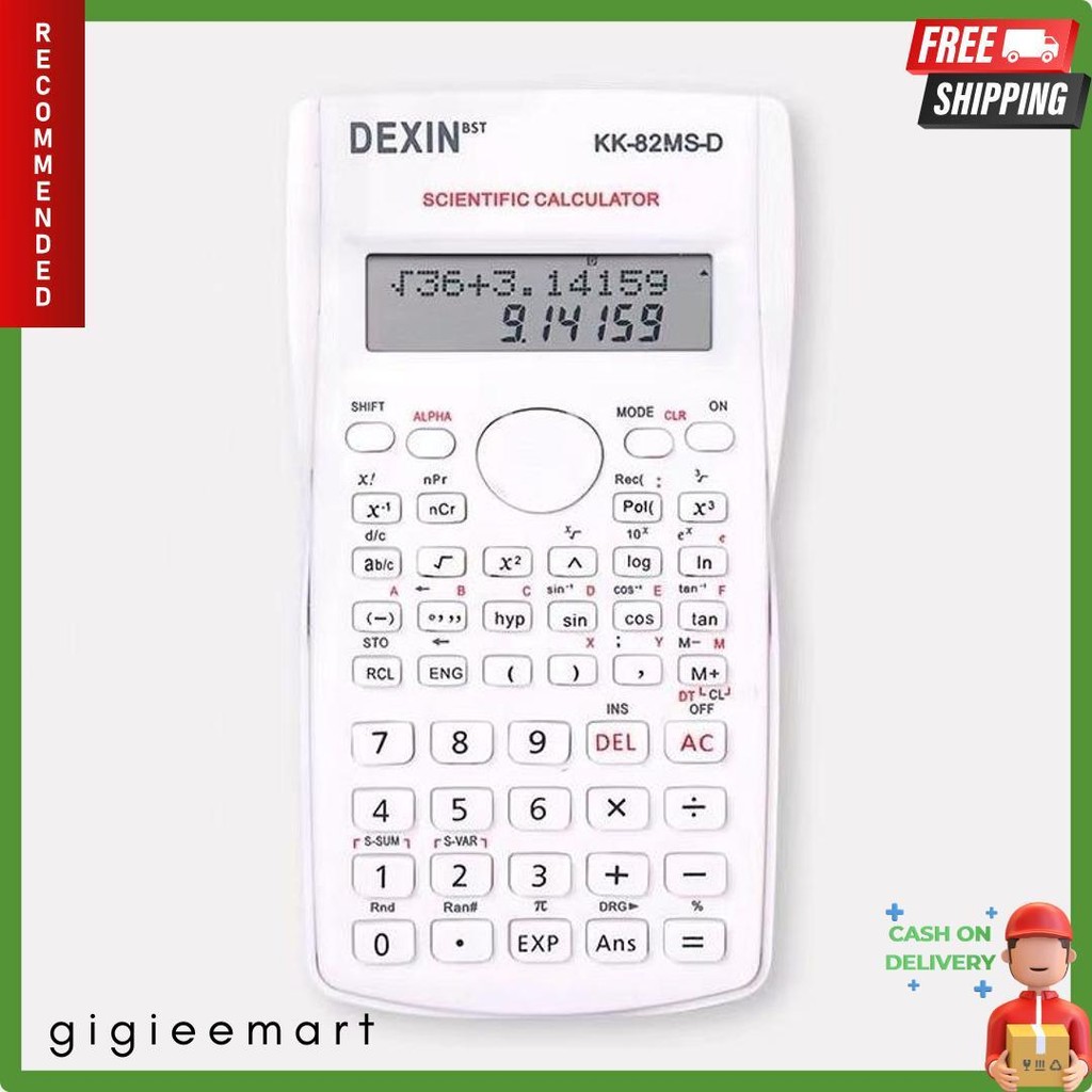 

Kalkulator Ilmiah Scientific Dexin Kk-82Ms Diskon Setengah Harga