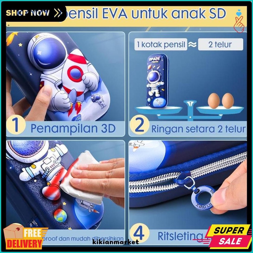 

Hoptech- Aimilo Tempat Pensil 3D Anak Kartun Stationery Kotak Pensil Alat Tulis Perlengkapan Sekolah Terlaris! Produk Ini Banyak Dicari