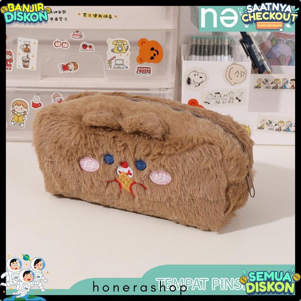 

Never Official- Tempat Pensil Bulu Soft Cute/ Tas Pensil Kosmetik/ Pouch Makeup Kecil Flash Sale! Diskon Hingga 70%